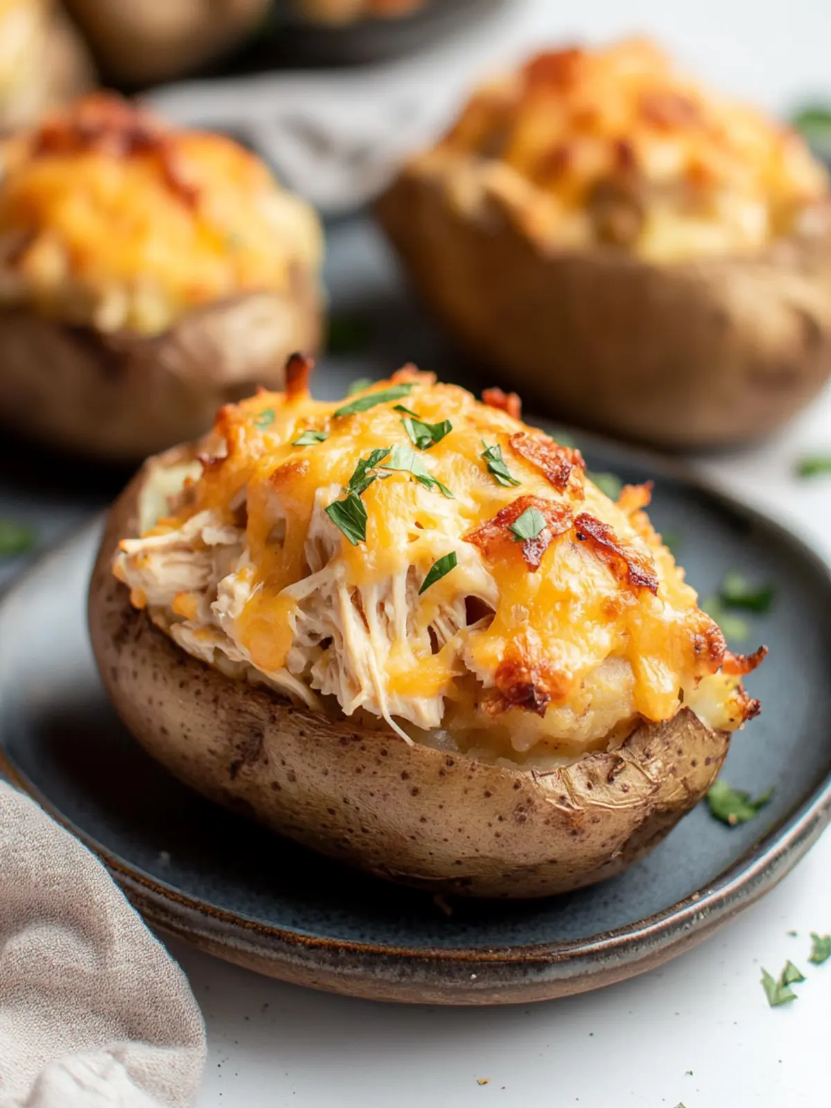 Crack Chicken Stuffed Baked Potatoes: Comfort Food Bliss 4 Crack Chicken Stuffed Baked Potatoes