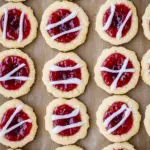 Thumbprint Cookies {Raspberry Almond Shortbread}