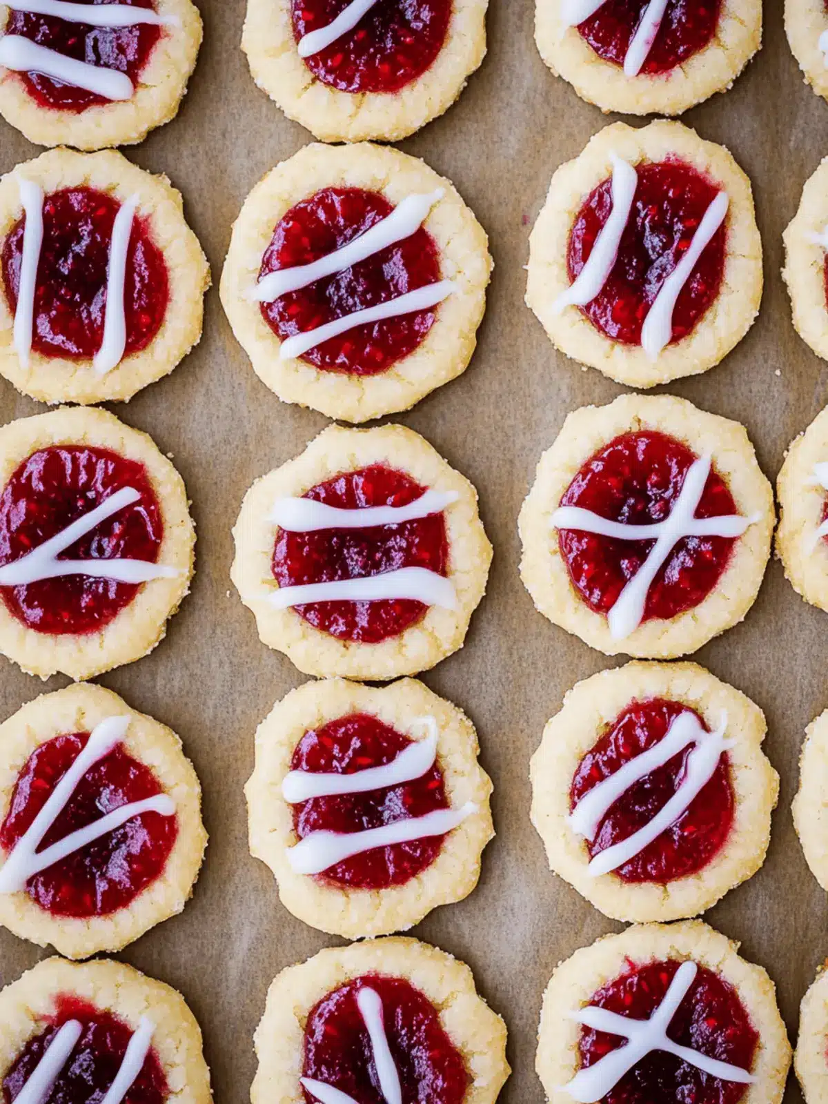 Thumbprint Cookies {Raspberry Almond Shortbread}