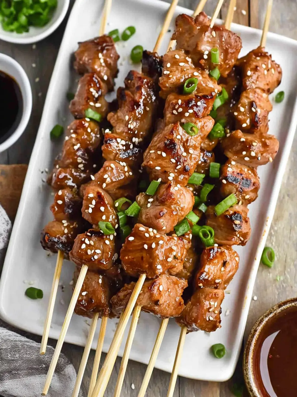 Korean Pork Kabobs