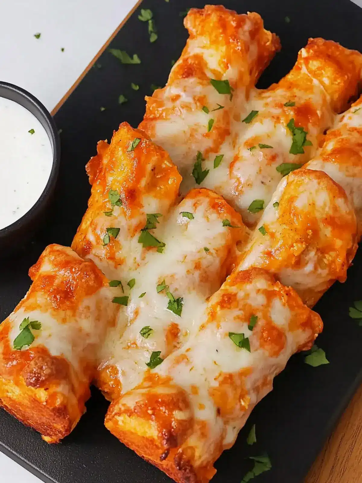 Buffalo Chicken Breadsticks