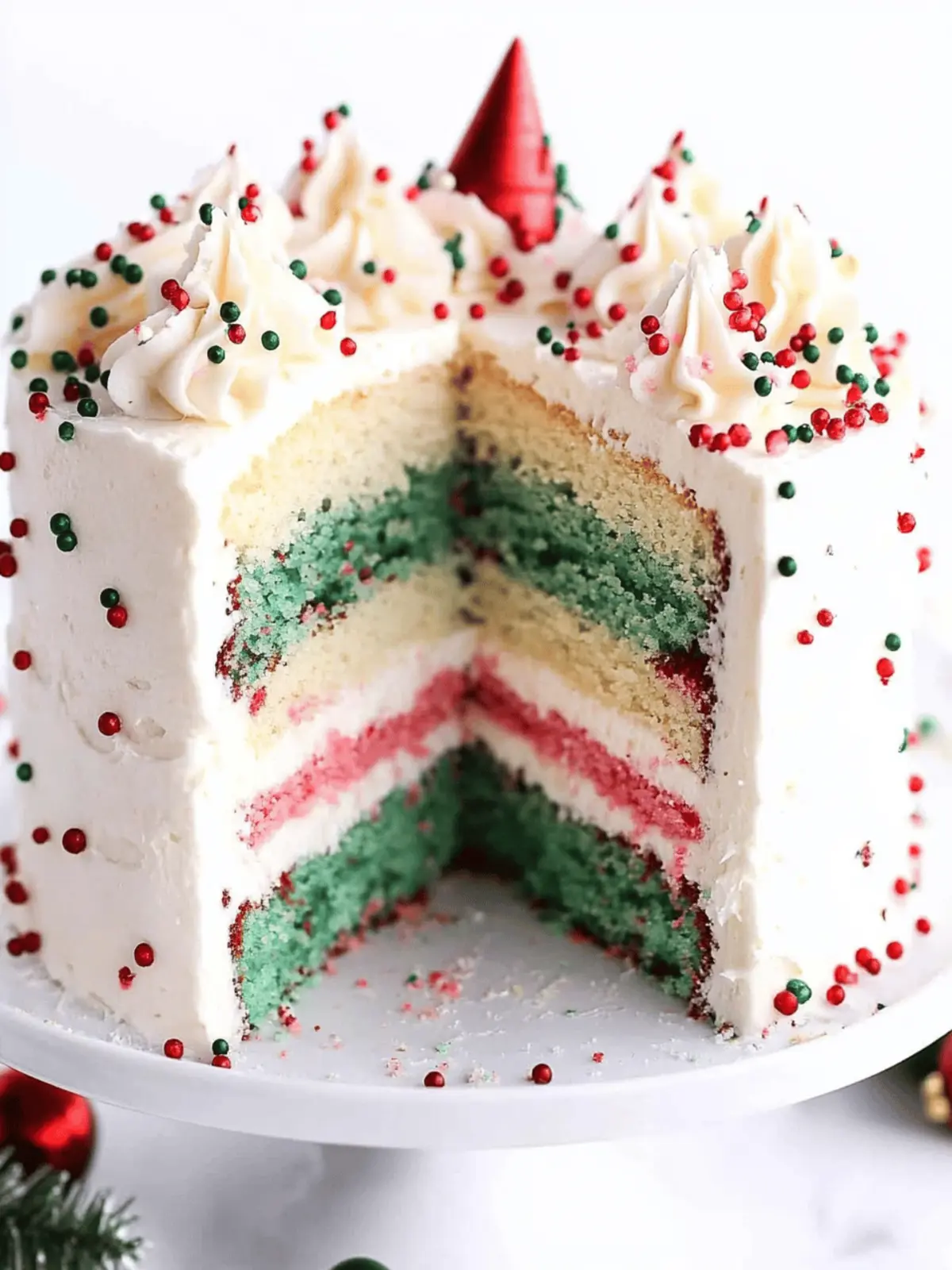 Christmas Funfetti Cake
