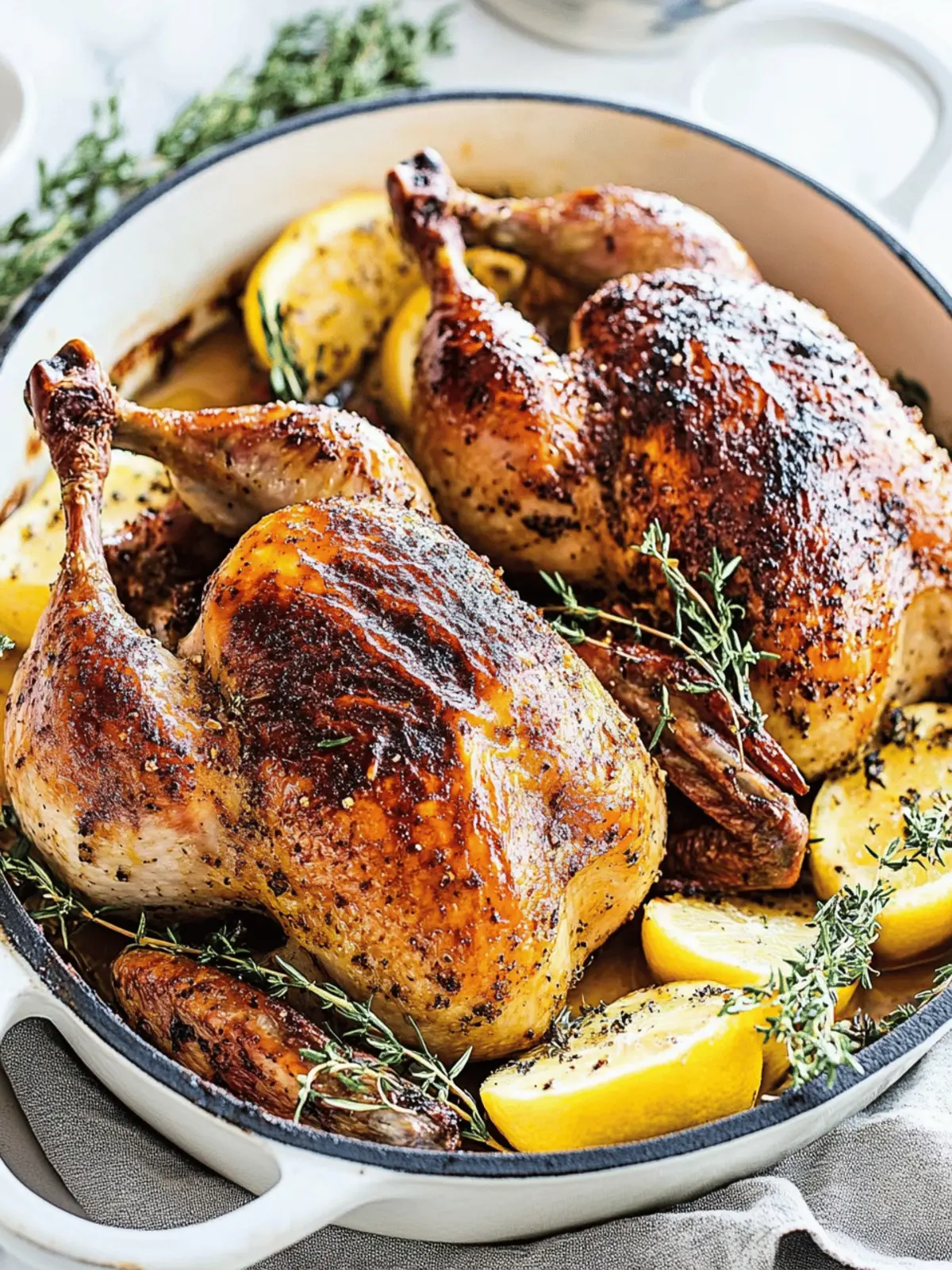 Savory Roasted Cornish Hens with Herbs and Garlic Magic 4 Roasted Cornish Hens
