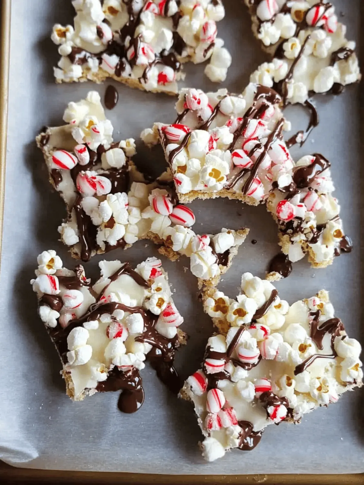 Indulge in Sweet Chocolate Peppermint Popcorn Bark Delight 2 Chocolate Peppermint Popcorn Bark