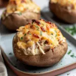 Crack Chicken Stuffed Baked Potatoes: Comfort Food Bliss 9 Crack Chicken Stuffed Baked Potatoes