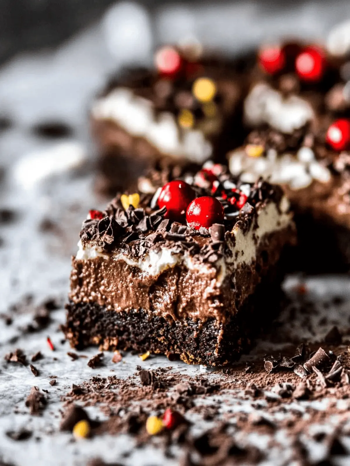 hot cocoa cheesecake bars