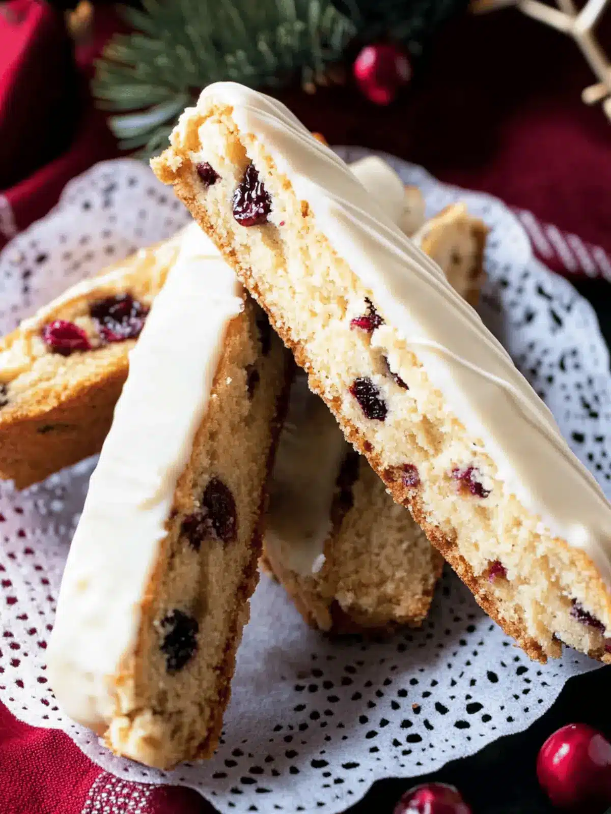 Orange Cranberry White Chocolate Biscotti