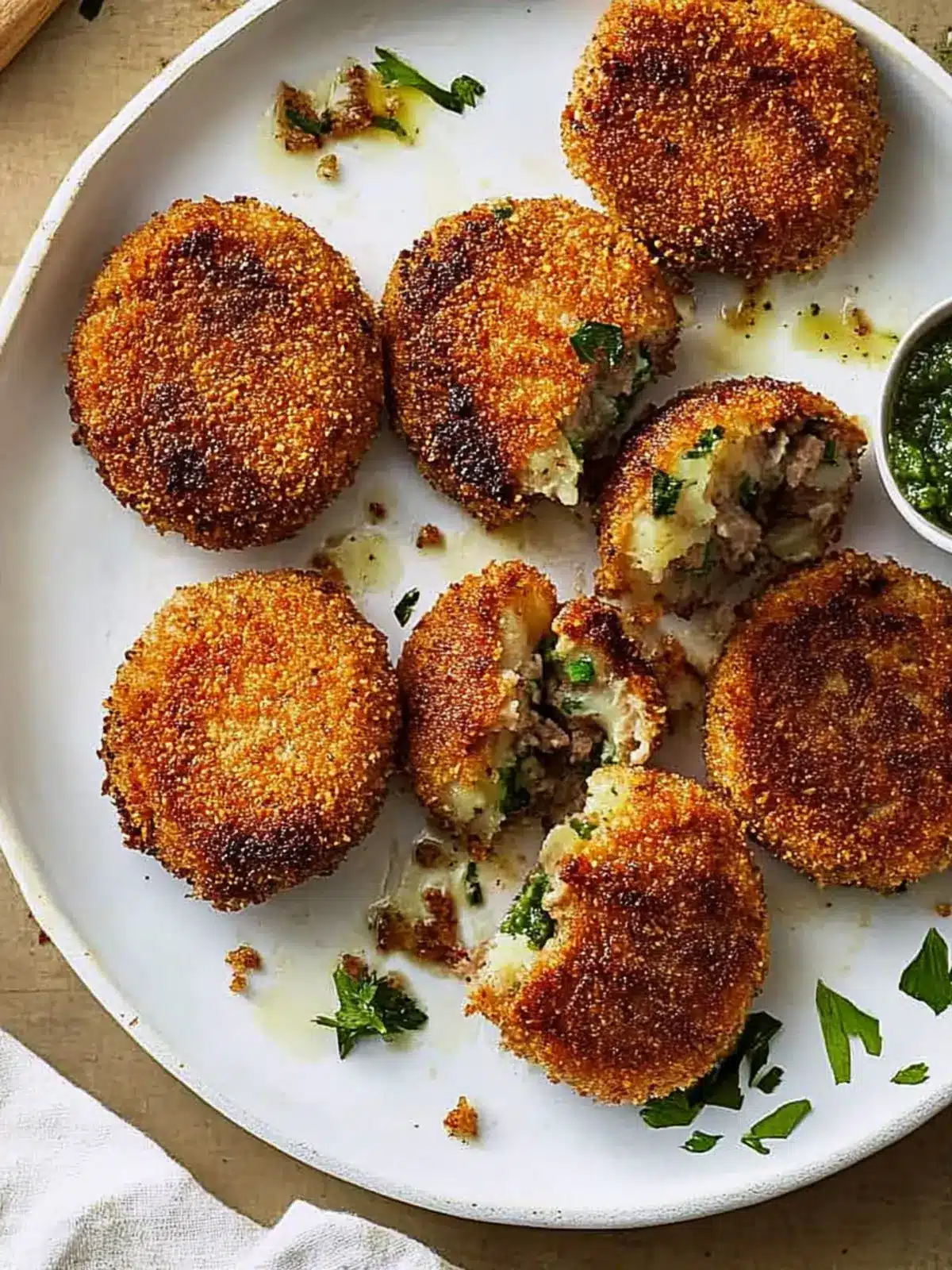 Beef Chops (Meat-Stuffed Potato Cutlets)