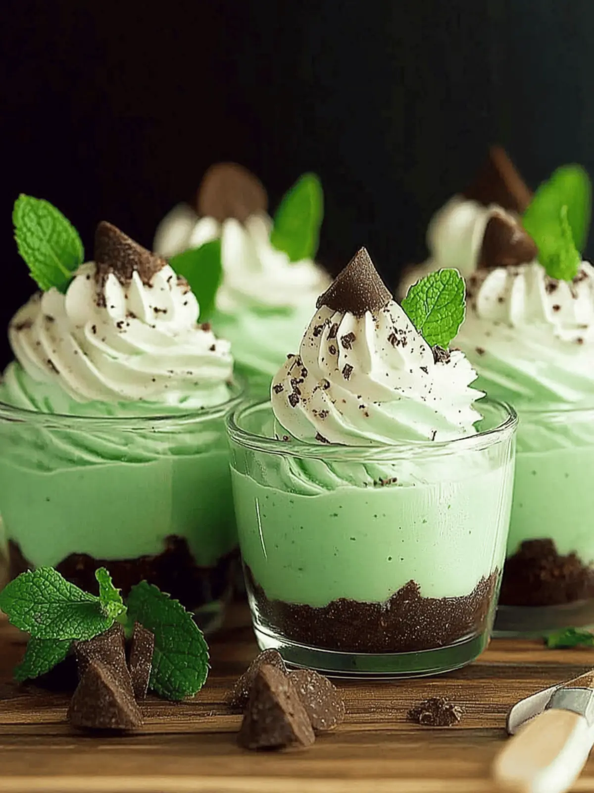 Mint Chip Cheesecake Mousse