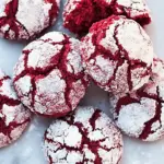 Red Velvet Crinkle Cookies