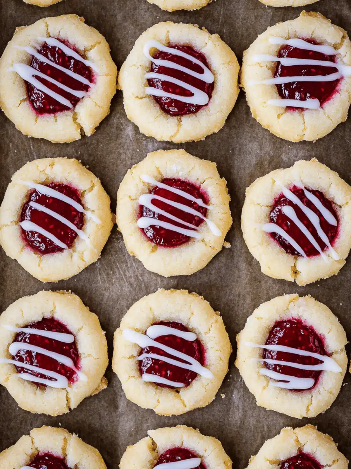 Thumbprint Cookies {Raspberry Almond Shortbread}
