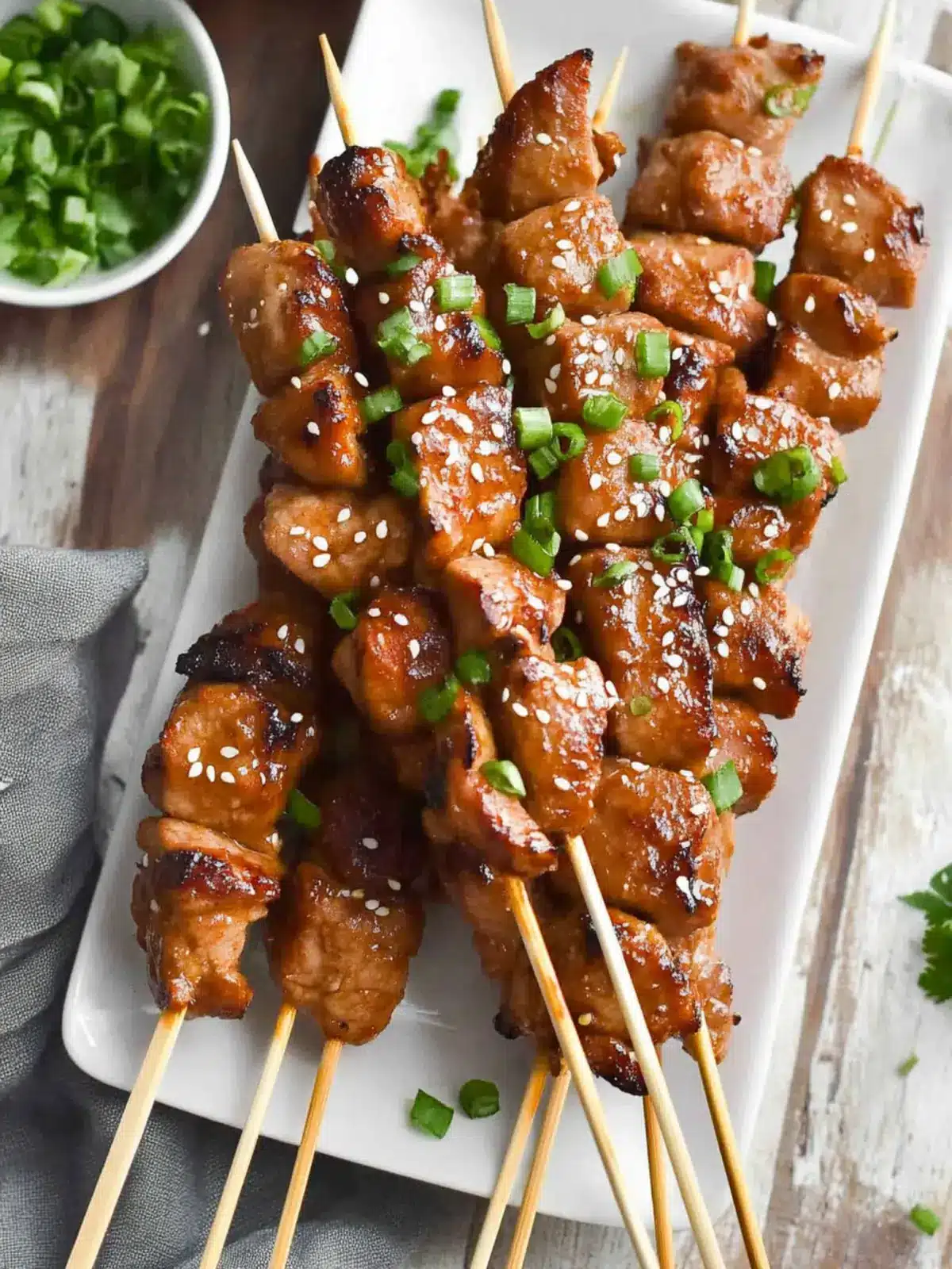 Korean Pork Kabobs