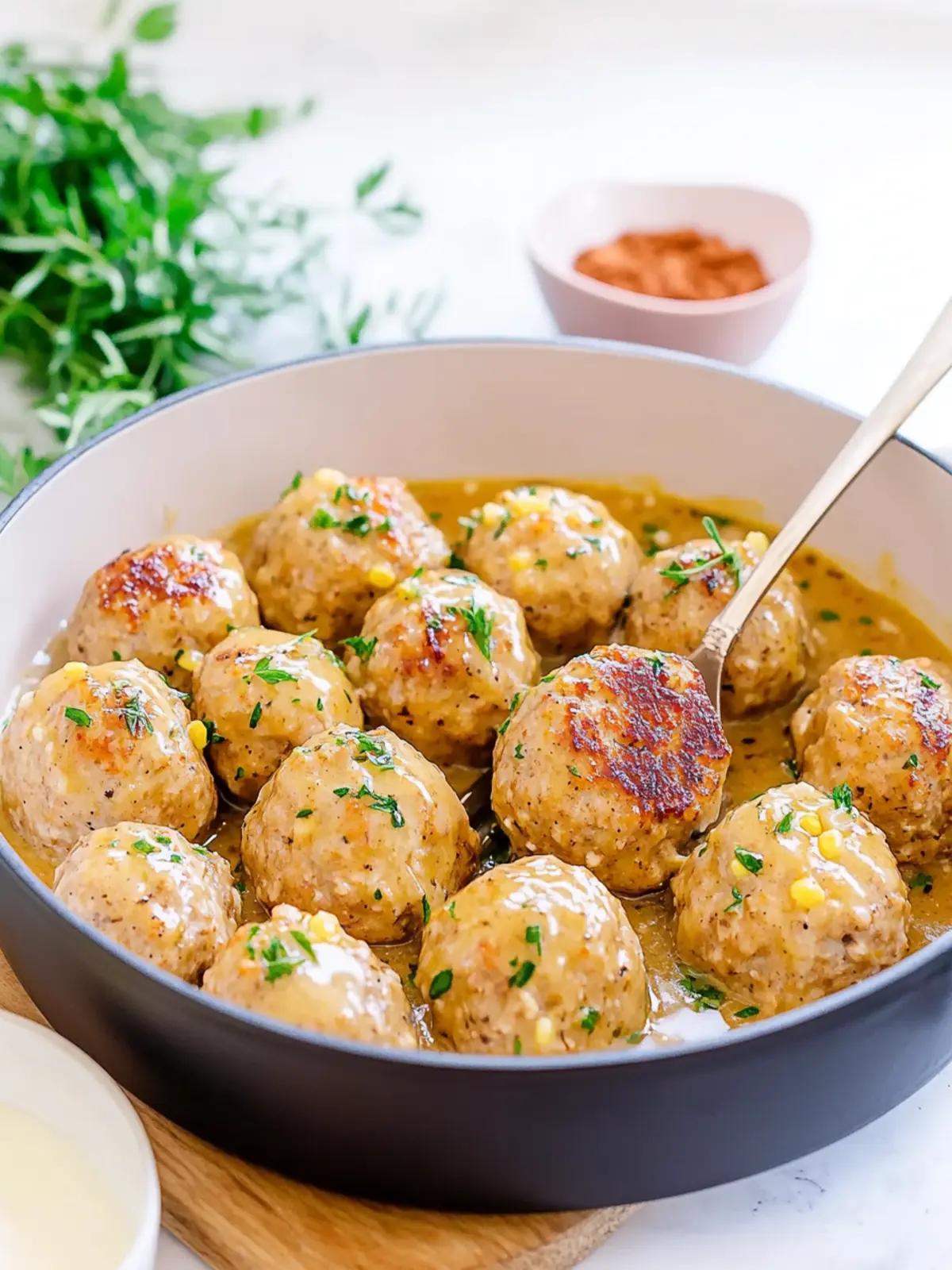 Maple Dijon Turkey Meatballs
