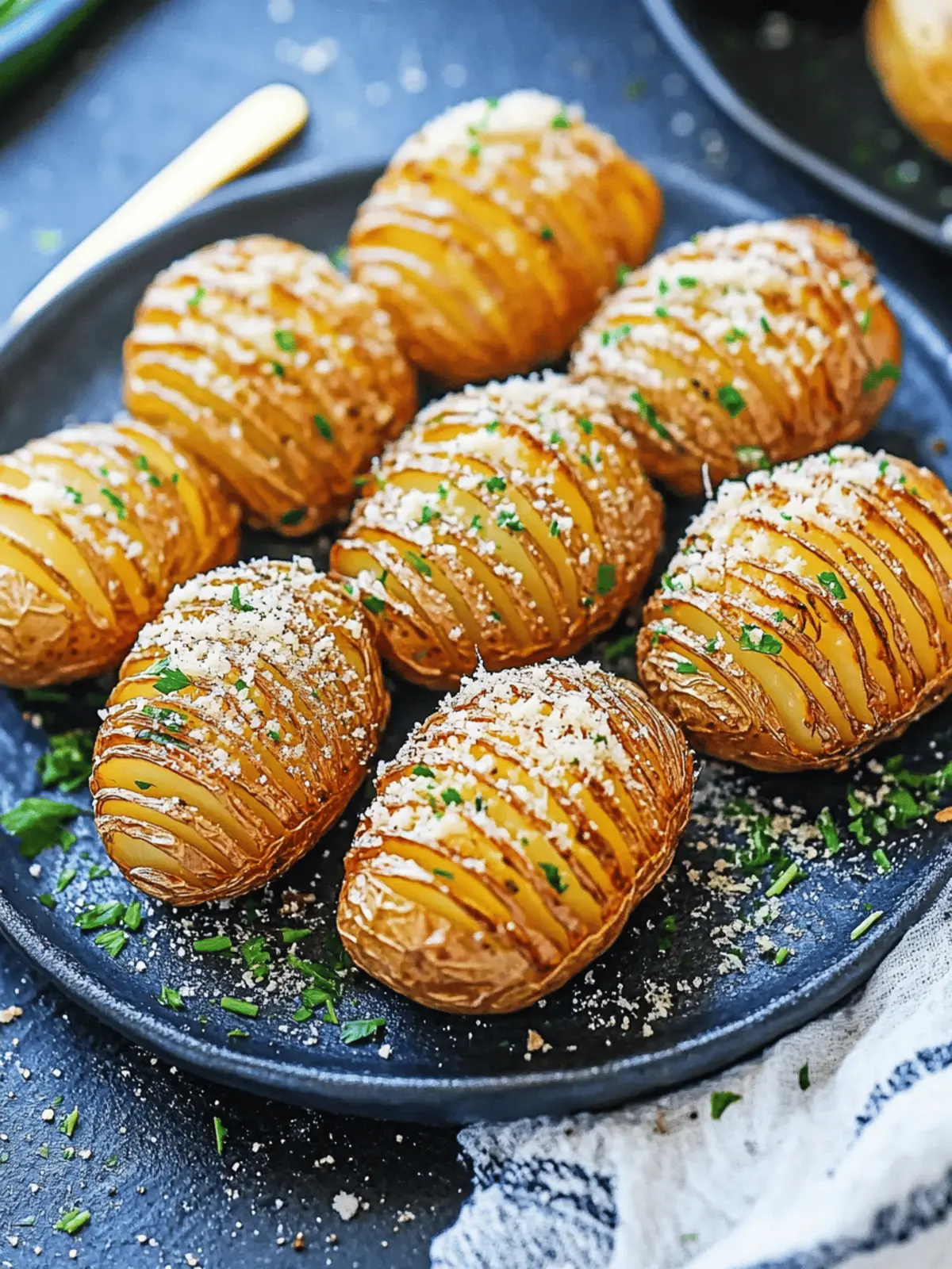 Parmesan Hasselback Potatoes