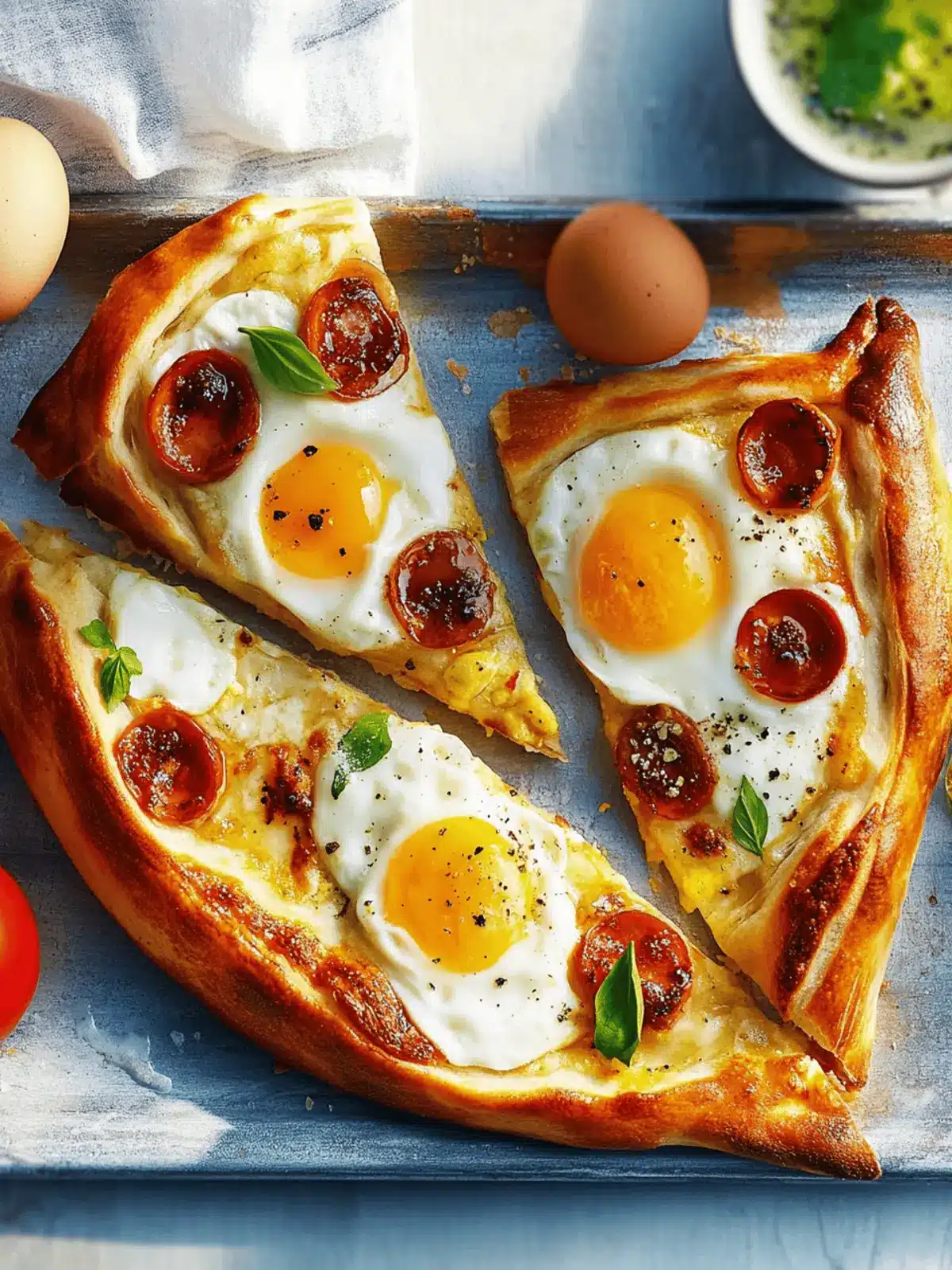 Delicious Turkish Pide with Eggs and Sucuk You’ll Crave! 3 Turkish Pide with Eggs and Sucuk
