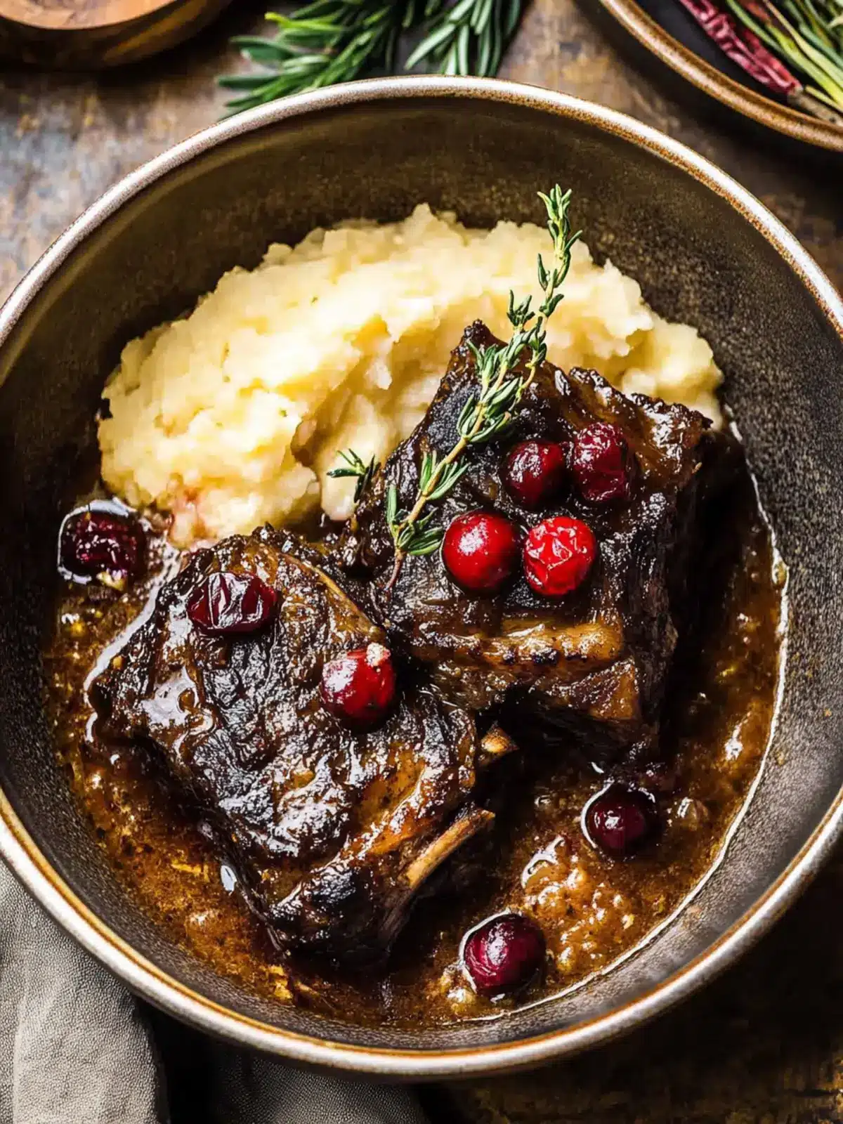 Savory Cranberry Braised Short Ribs for Cozy Nights 4 Cranberry Braised Short Ribs