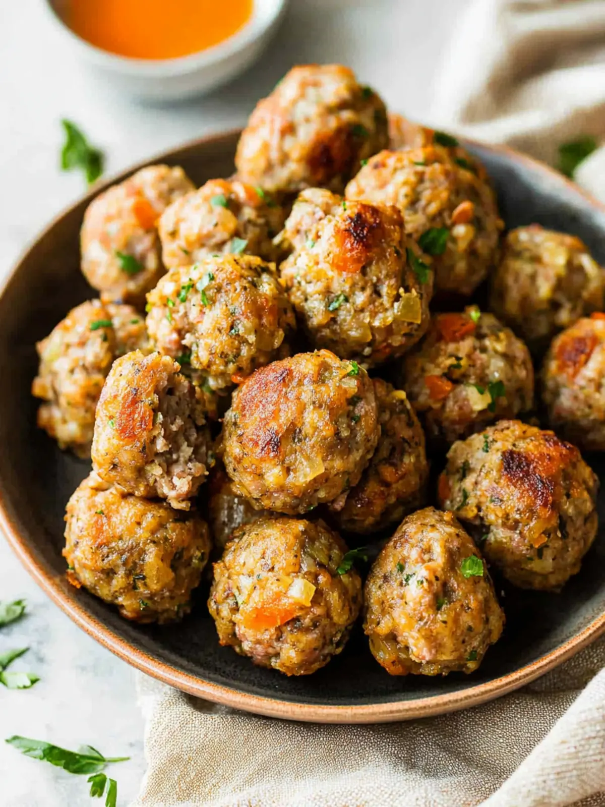 Savor the Flavor of Homemade Sausage Stuffing Balls 3 Sausage Stuffing Balls