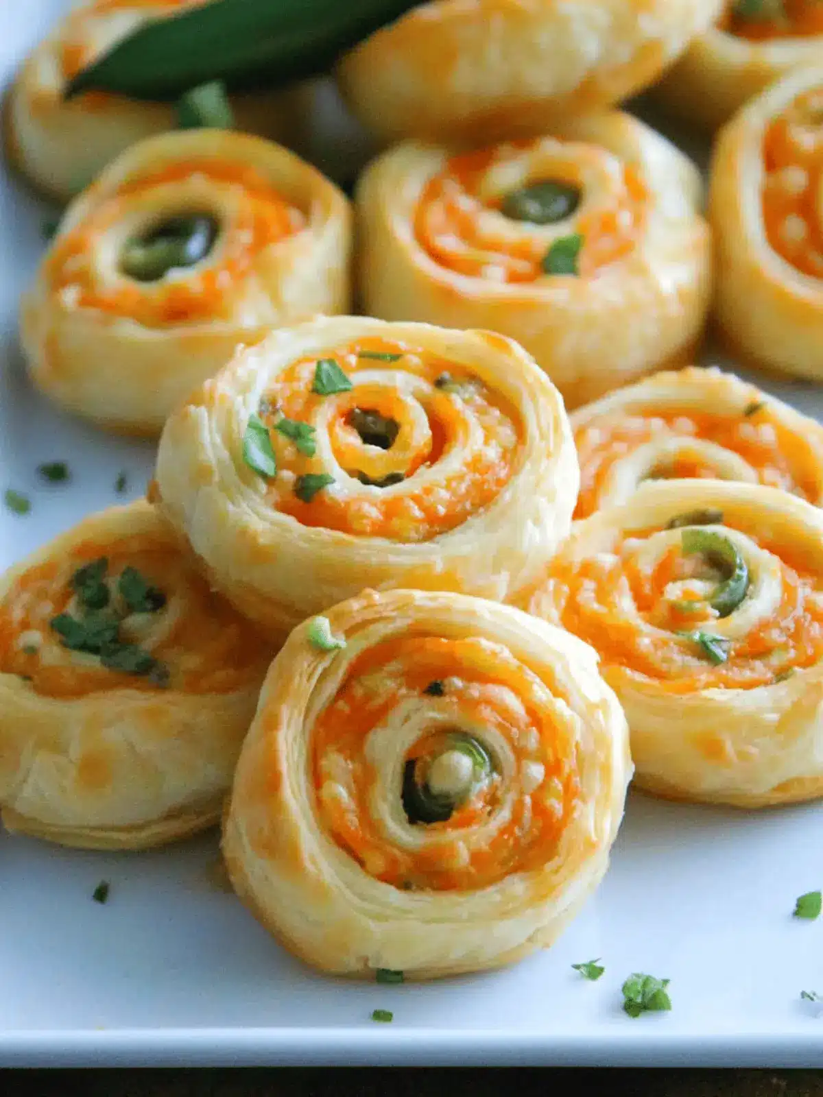Puff Pastry Jalapeno Popper Pinwheels