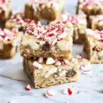 White Chocolate Peppermint Blondies