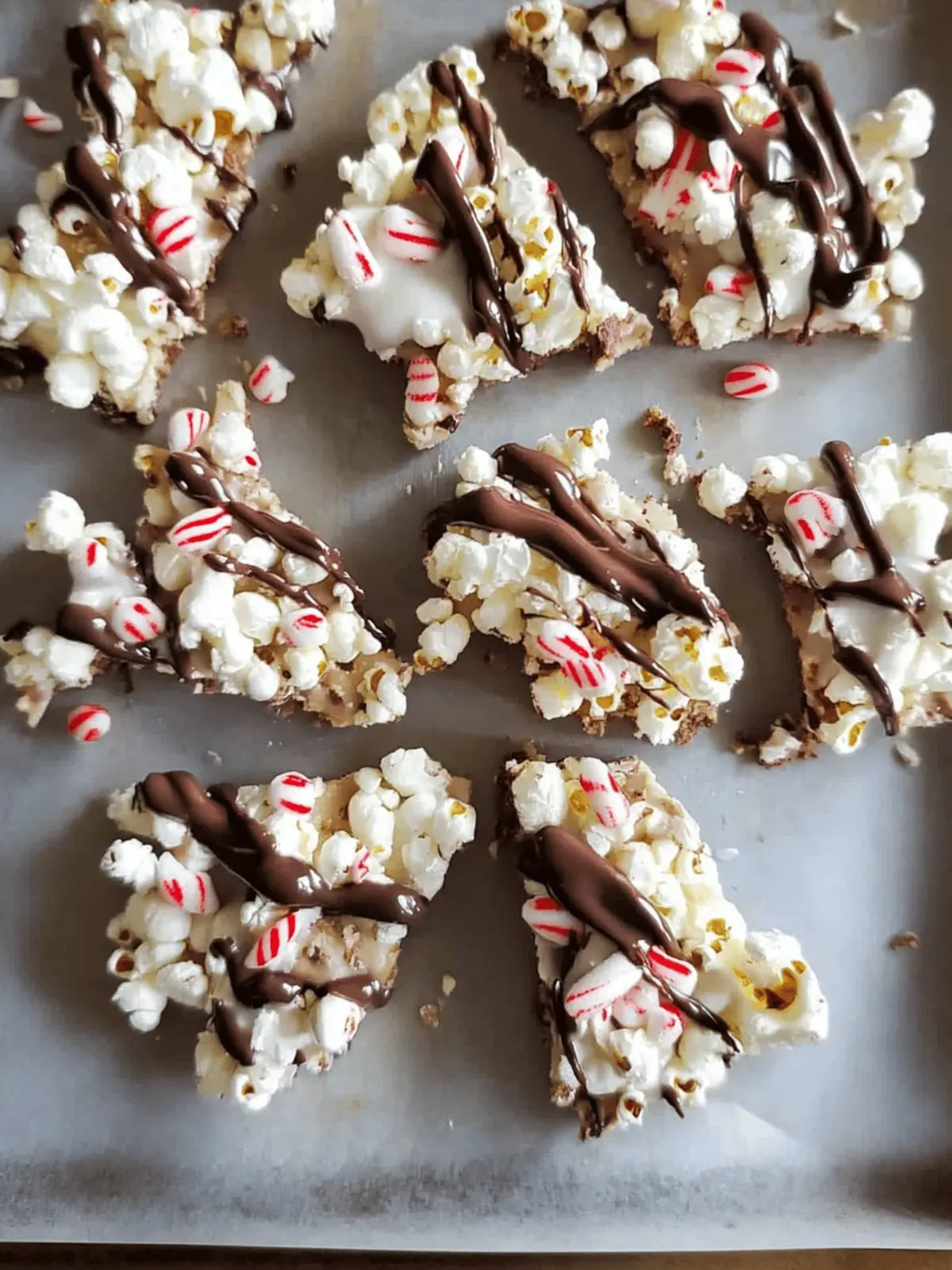 Indulge in Sweet Chocolate Peppermint Popcorn Bark Delight 3 Chocolate Peppermint Popcorn Bark