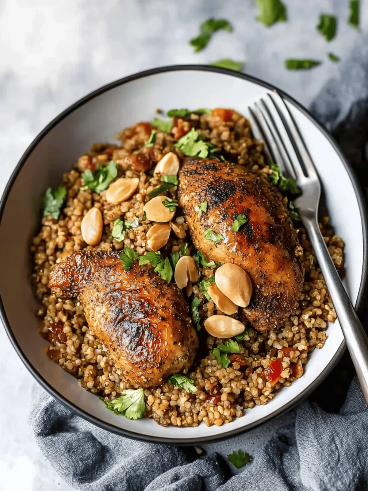 Lebanese Freekeh with Chicken