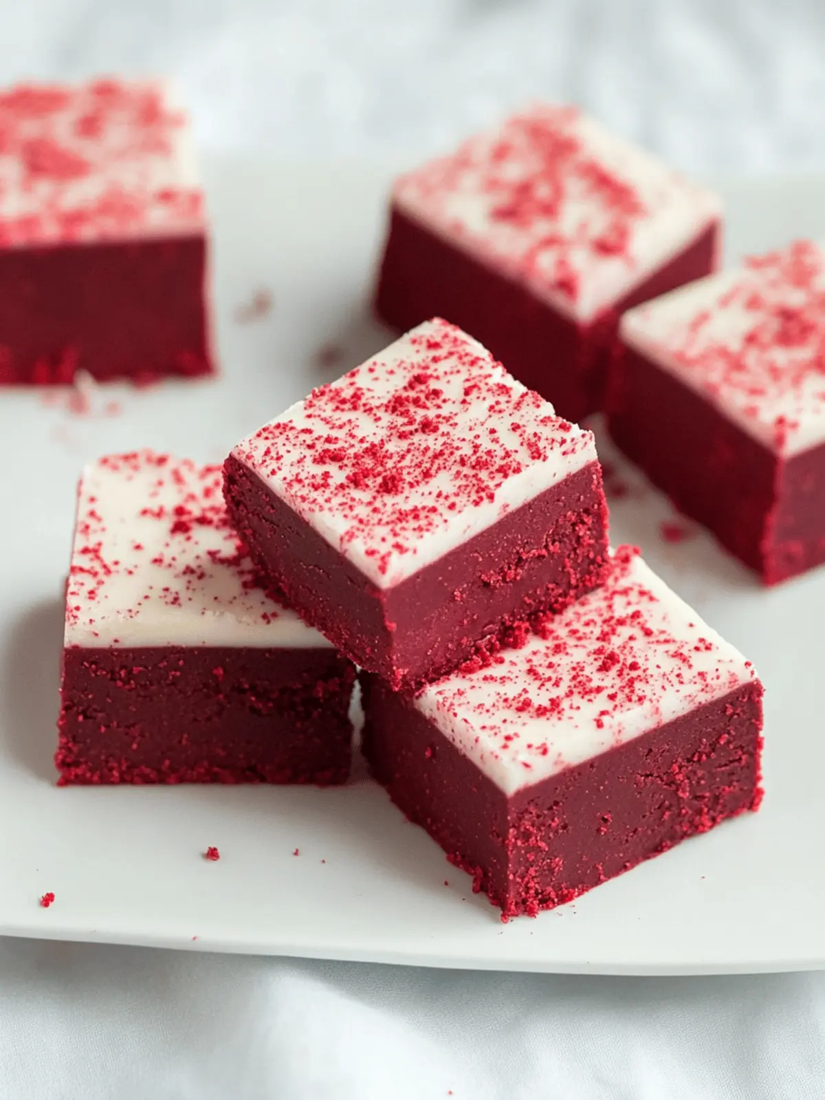 Decadent Red Velvet Fudge with Creamy Frosting Bliss 5 Red Velvet Fudge
