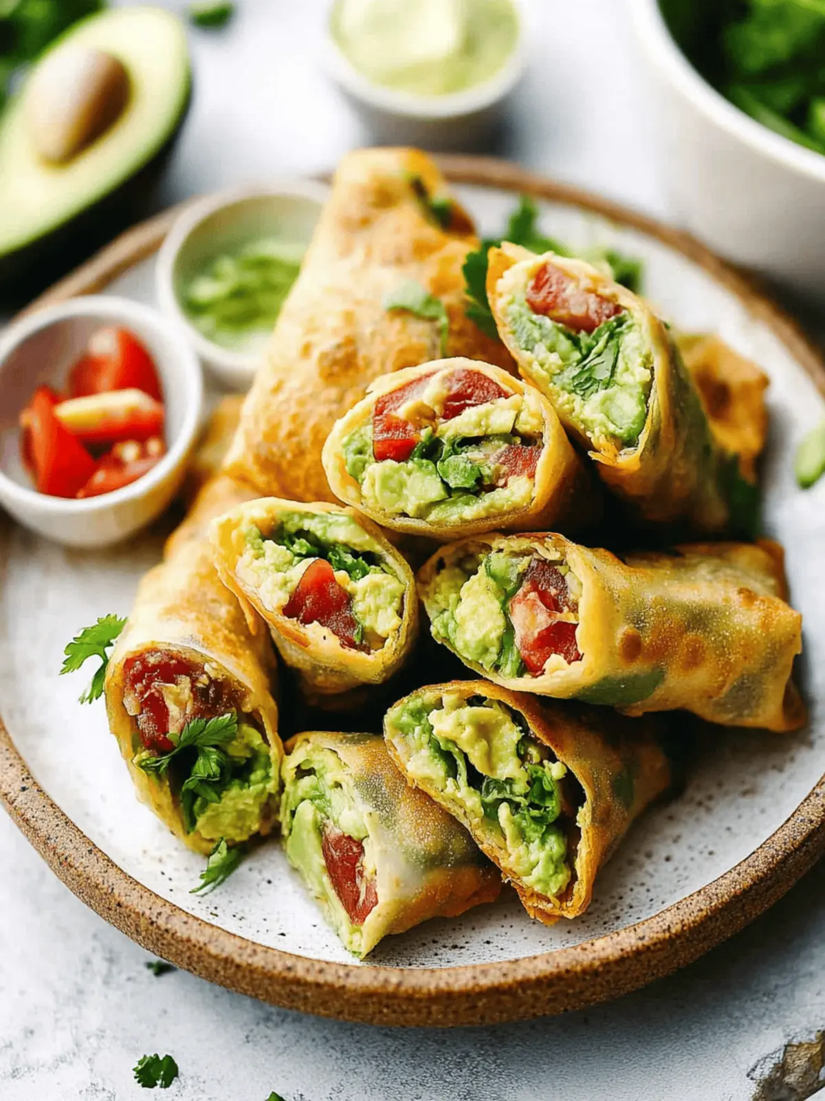 Avocado Egg Rolls