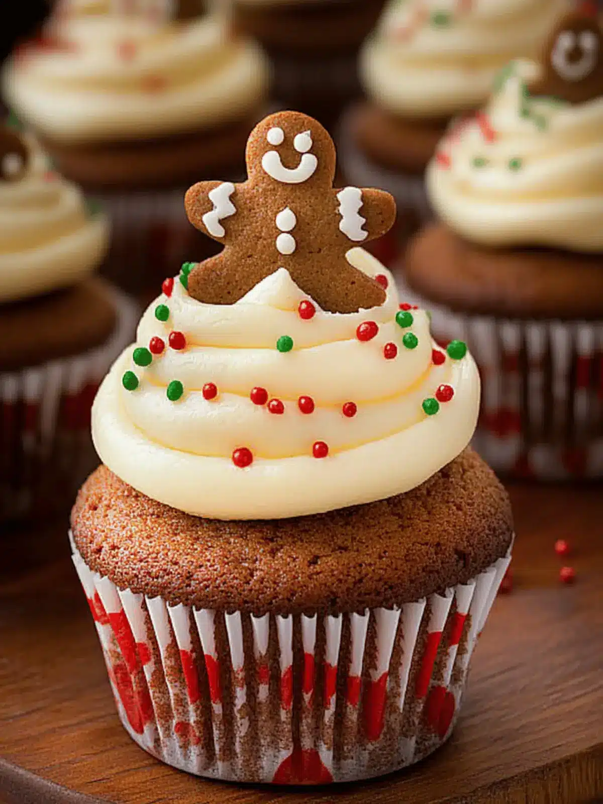 Heavenly Gingerbread Cupcakes with Cream Cheese Frosting 3 Gingerbread Cupcakes {with Cream Cheese Frosting}