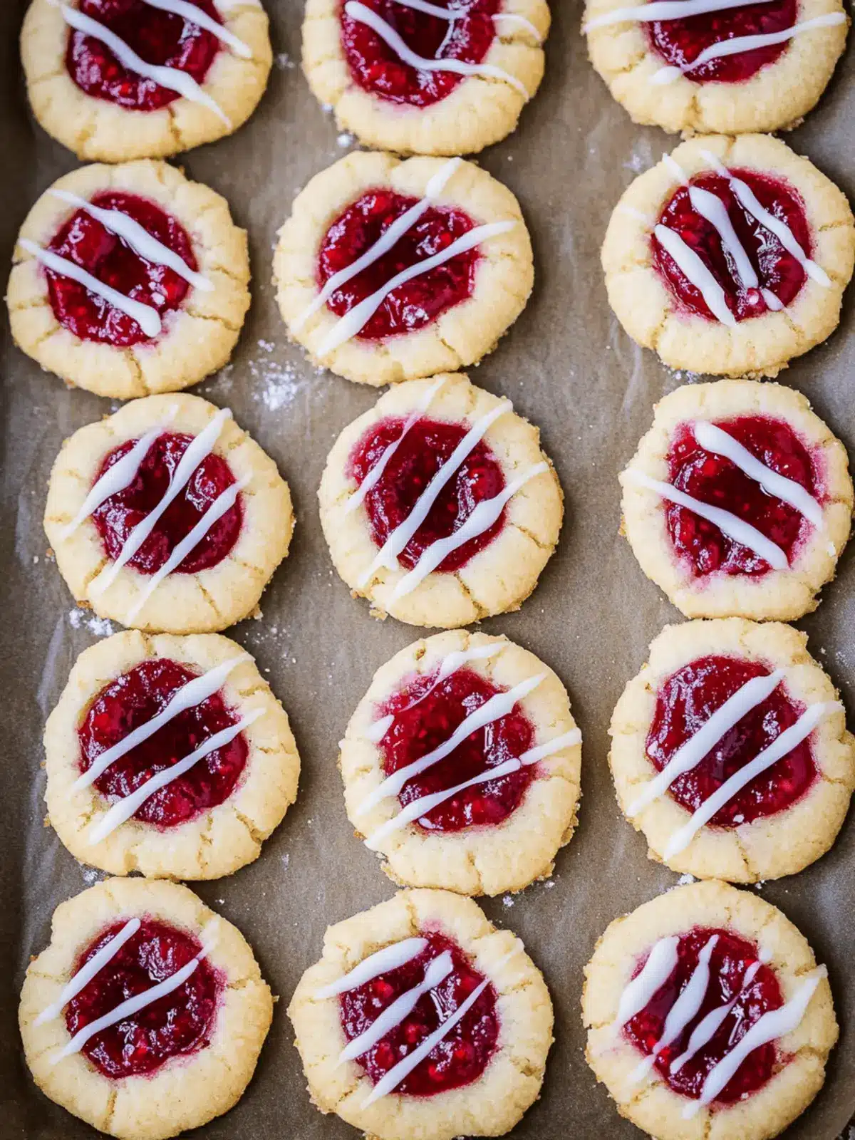 Thumbprint Cookies {Raspberry Almond Shortbread}
