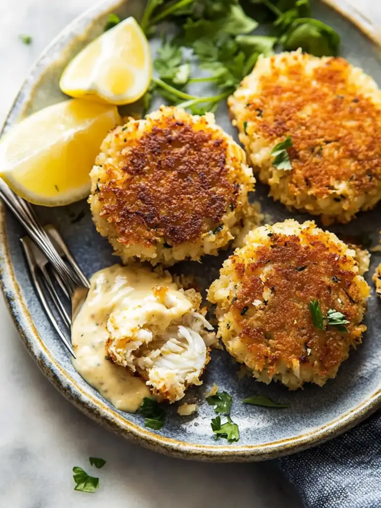 Crab Cakes with Lemon Garlic Aioli