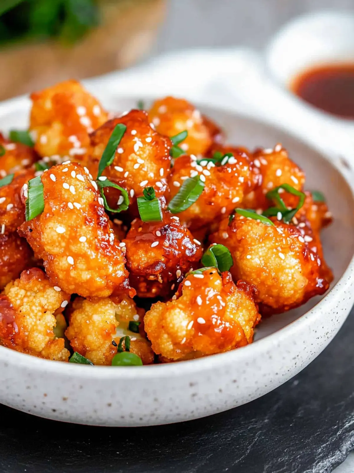 Breaded and Spicy Gochujang Cauliflower