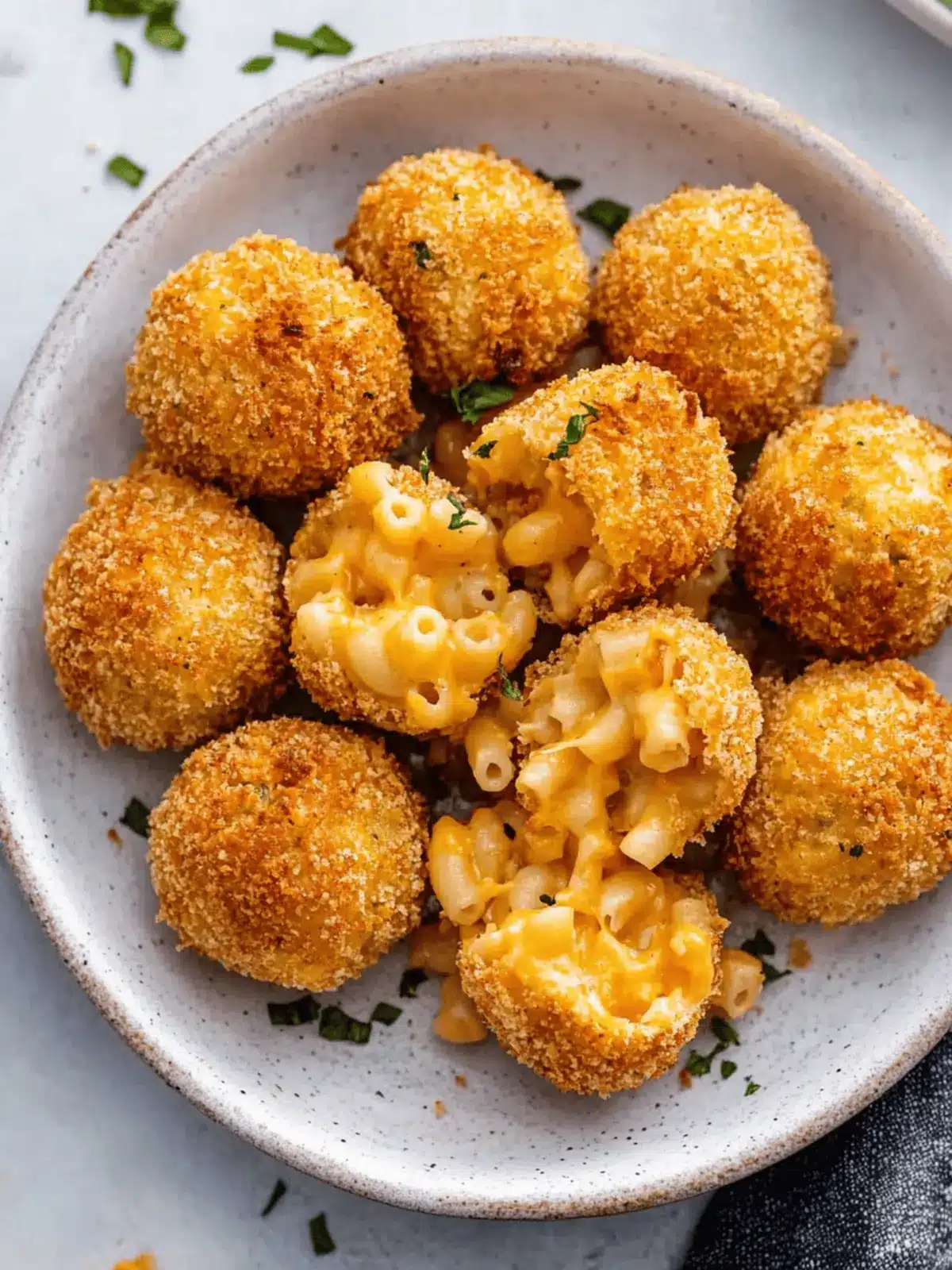 Crispy Air Fryer Mac and Cheese Balls for Ultimate Comfort Food 4 Air Fryer Mac and Cheese Balls