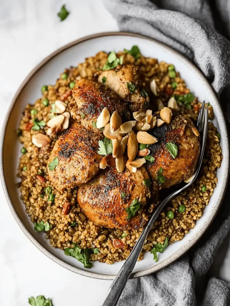Lebanese Freekeh with Chicken