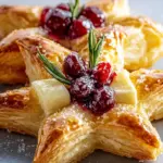 Cranberry Brie Snowflake Puff Pastry