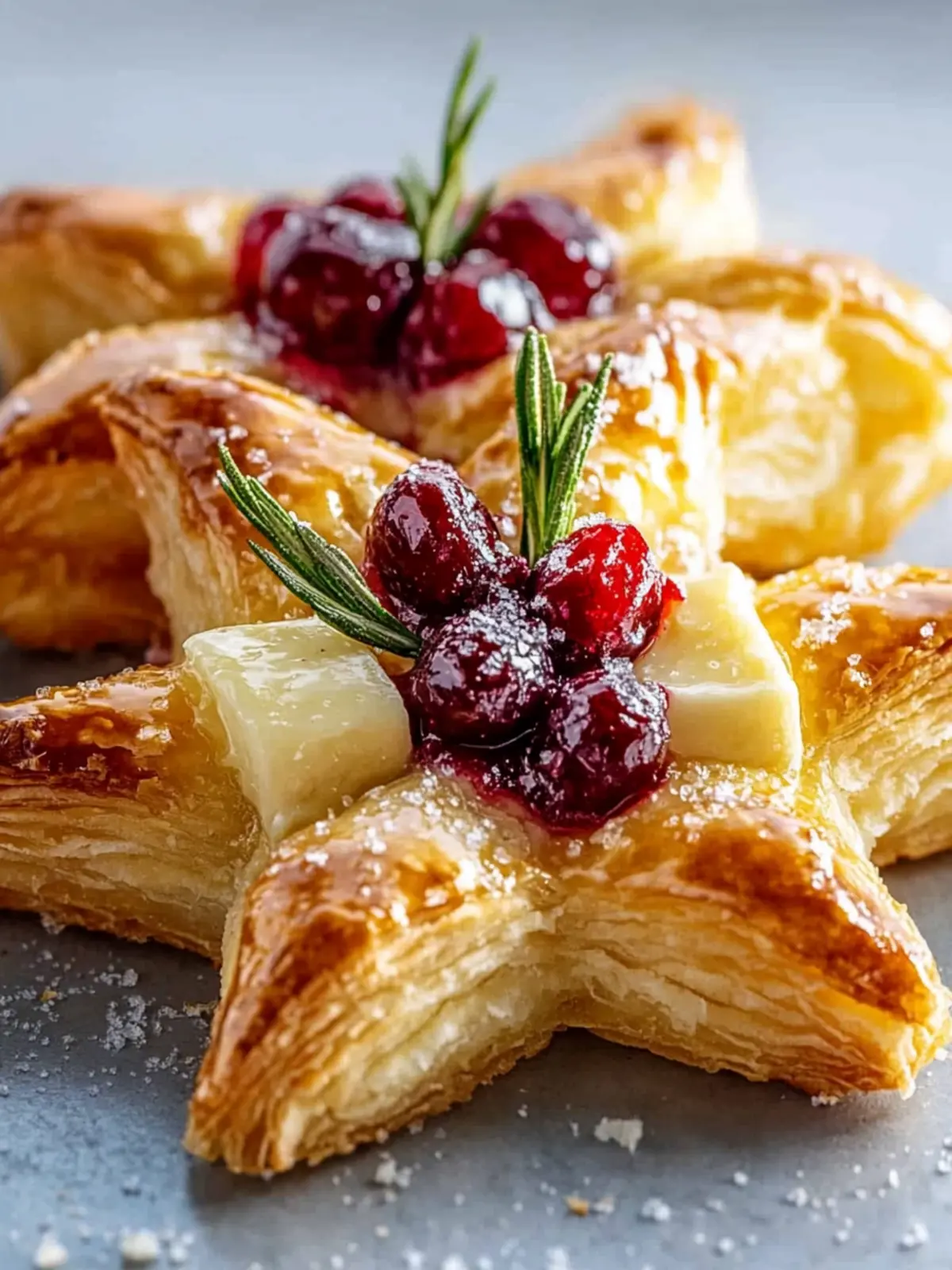 Indulge in Cranberry Brie Snowflake Puff Pastry Delights! 5 Cranberry Brie Snowflake Puff Pastry