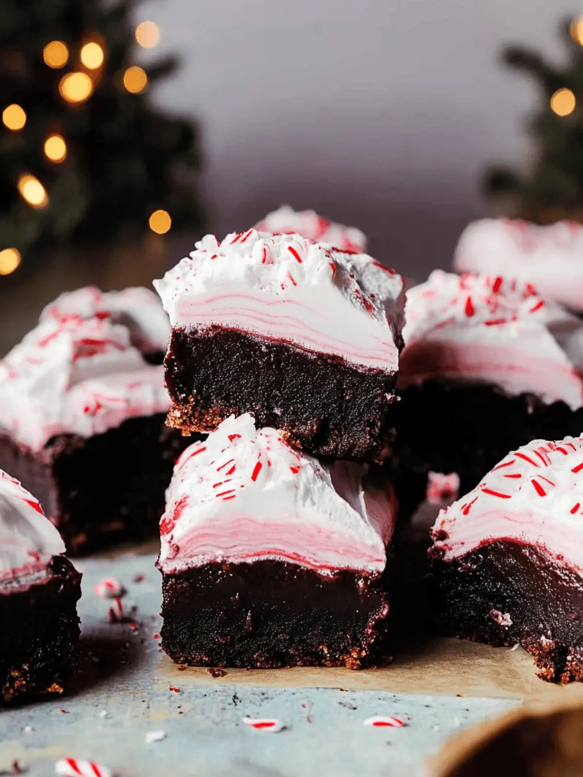 Decadent Peppermint Hot Fudge Bars for Festive Indulgence 3 peppermint hot fudge bars