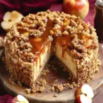 Caramel Apple Crumble Cheesecake That's Pure Comfort Bliss 6 Caramel Apple Crumble Cheesecake