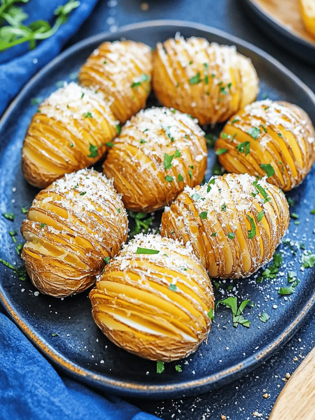 Parmesan Hasselback Potatoes