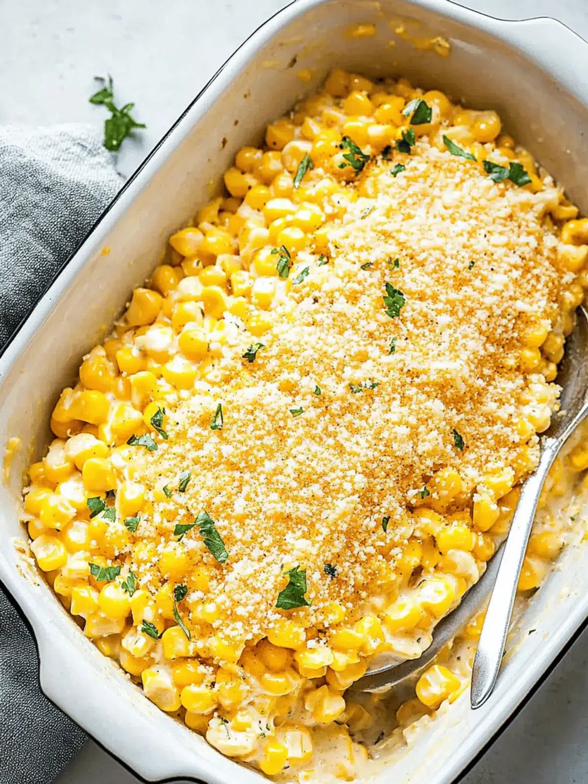 Parmesan Creamed Corn