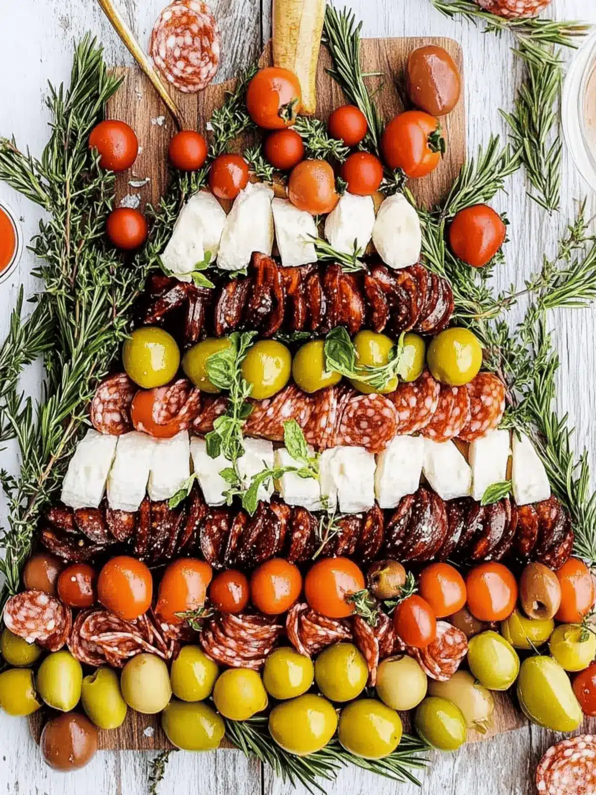 Christmas Tree Antipasto Platter