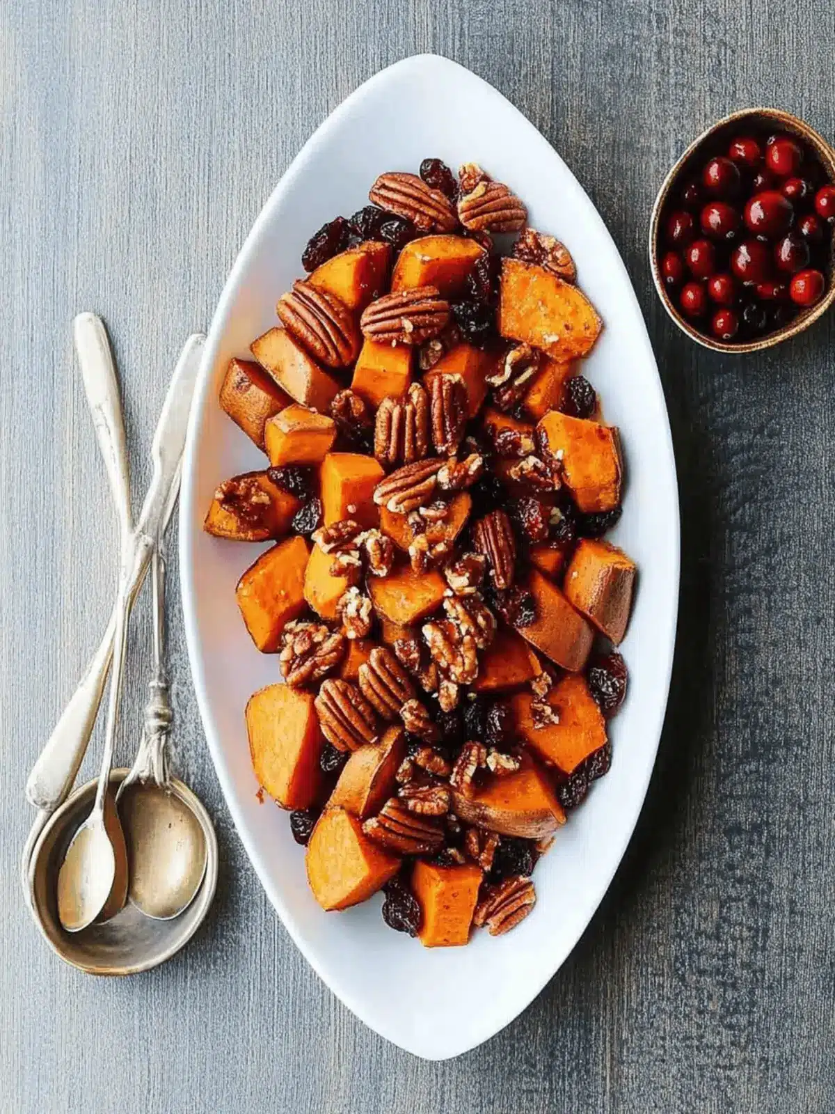 Irresistible Roasted Sweet Potatoes with Pecans and Cranberries 5 Roasted Sweet Potatoes with Pecans and Cranberries