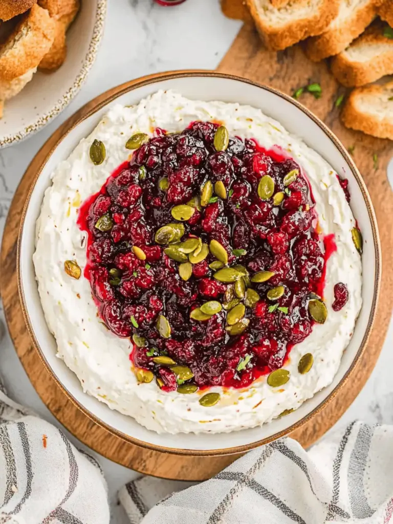 Cranberry Whipped Feta Dip