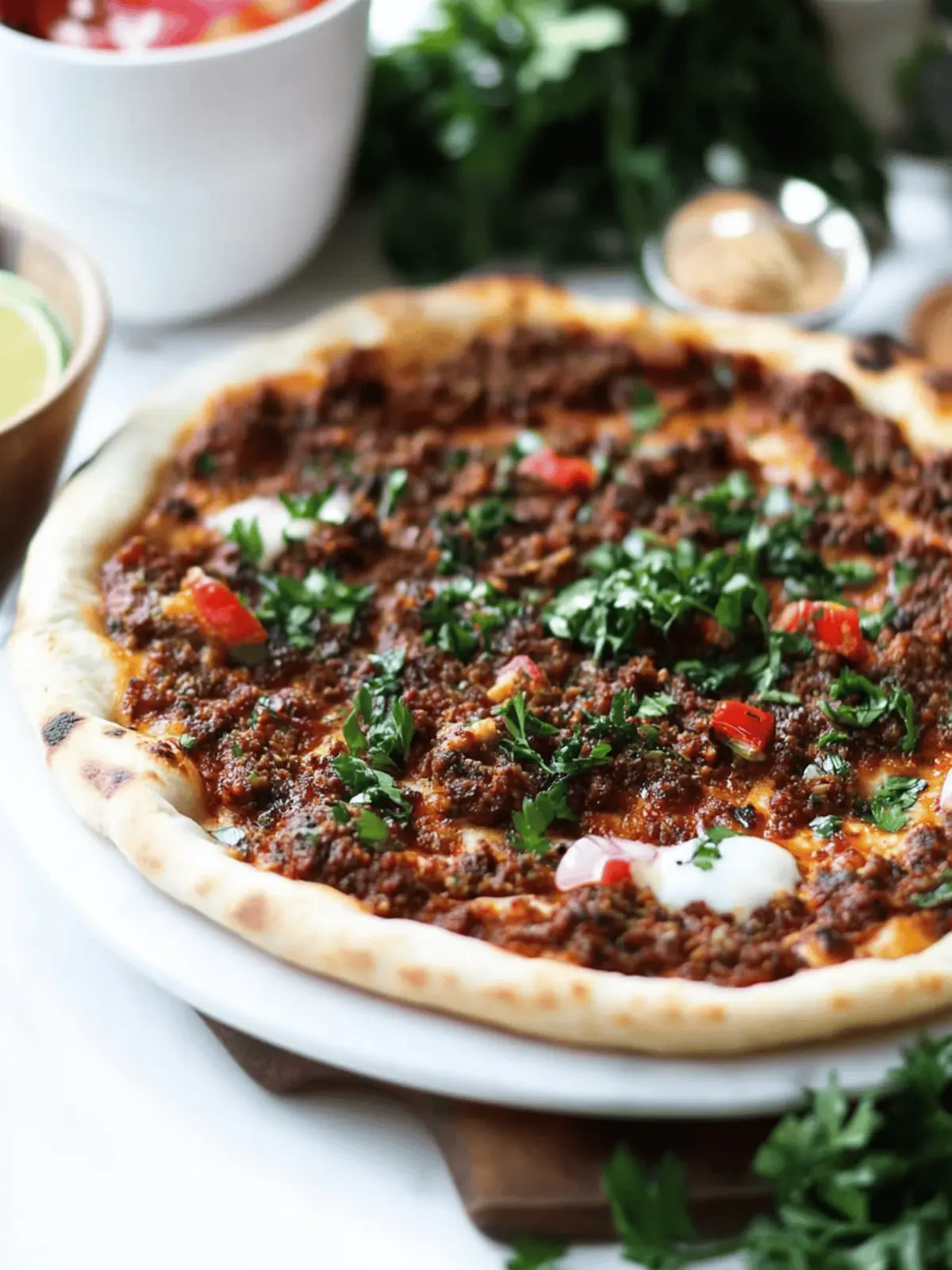 Lahmacun – Turkish Flatbread