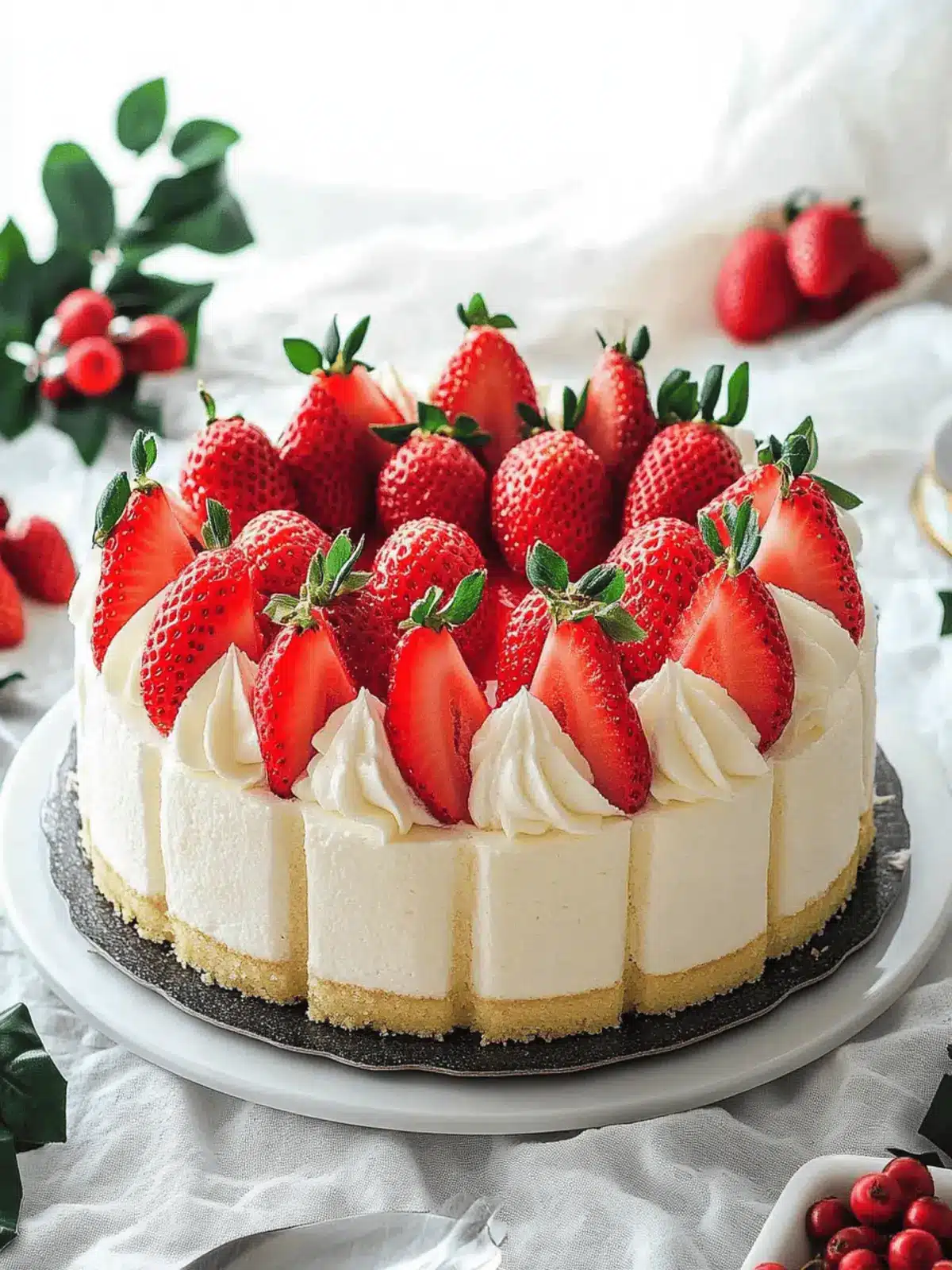 Japanese Strawberry Shortcake (Christmas Cake)