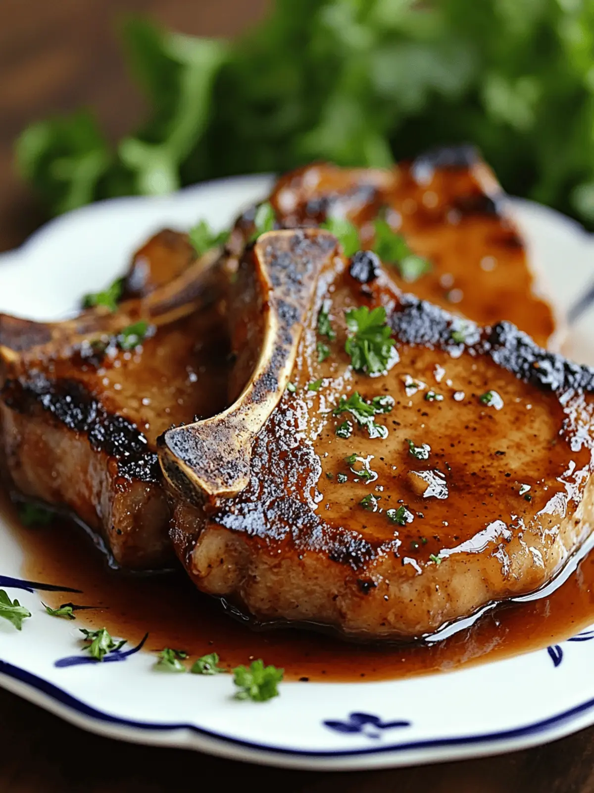 Pork Chops with Apple Cider Glaze