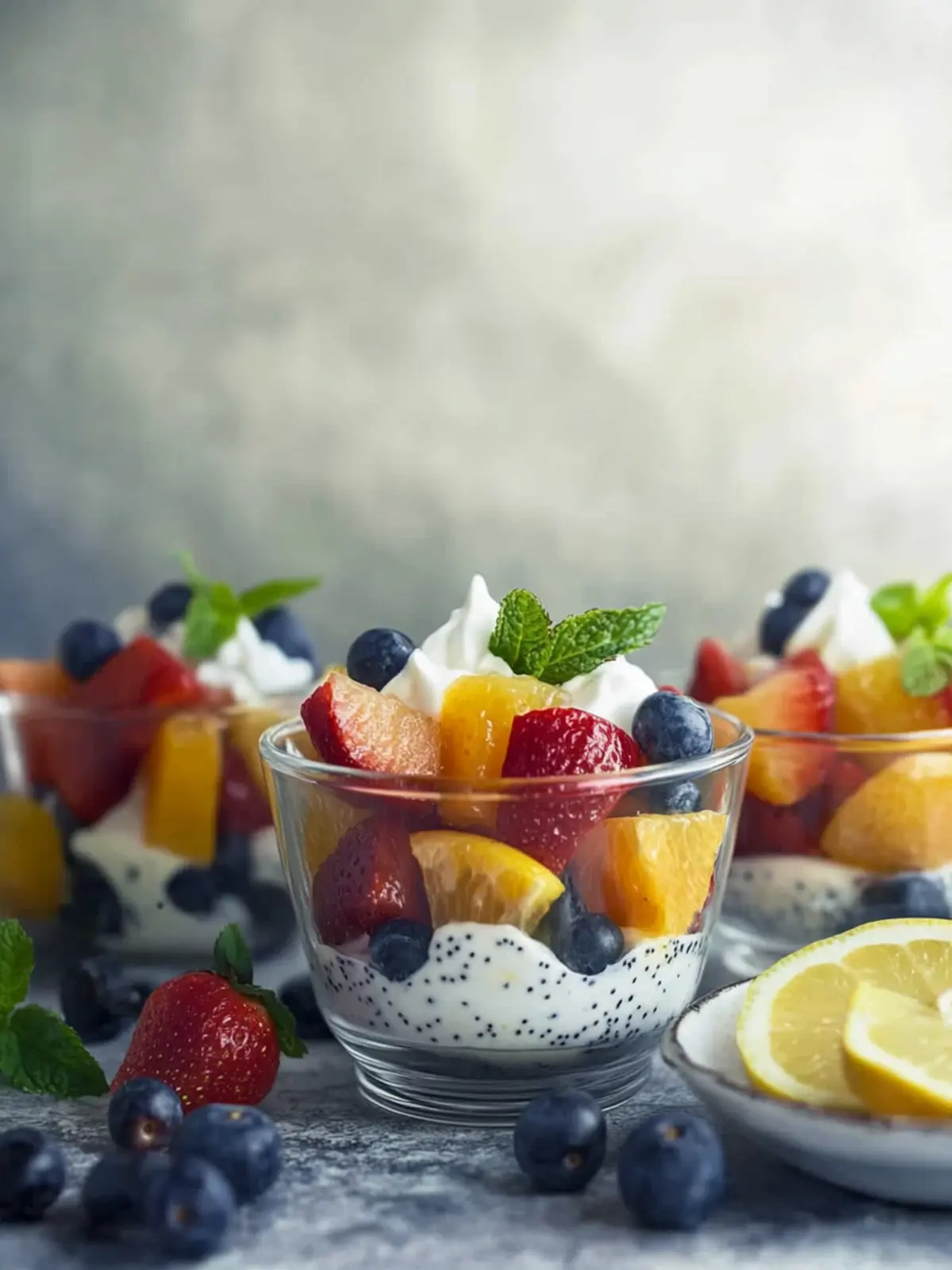 Refreshing Summer Fruit Salad with Citrus Poppy Seed Yogurt 2 Summer Fruit Salad with Citrus Poppy Seed Yogurt