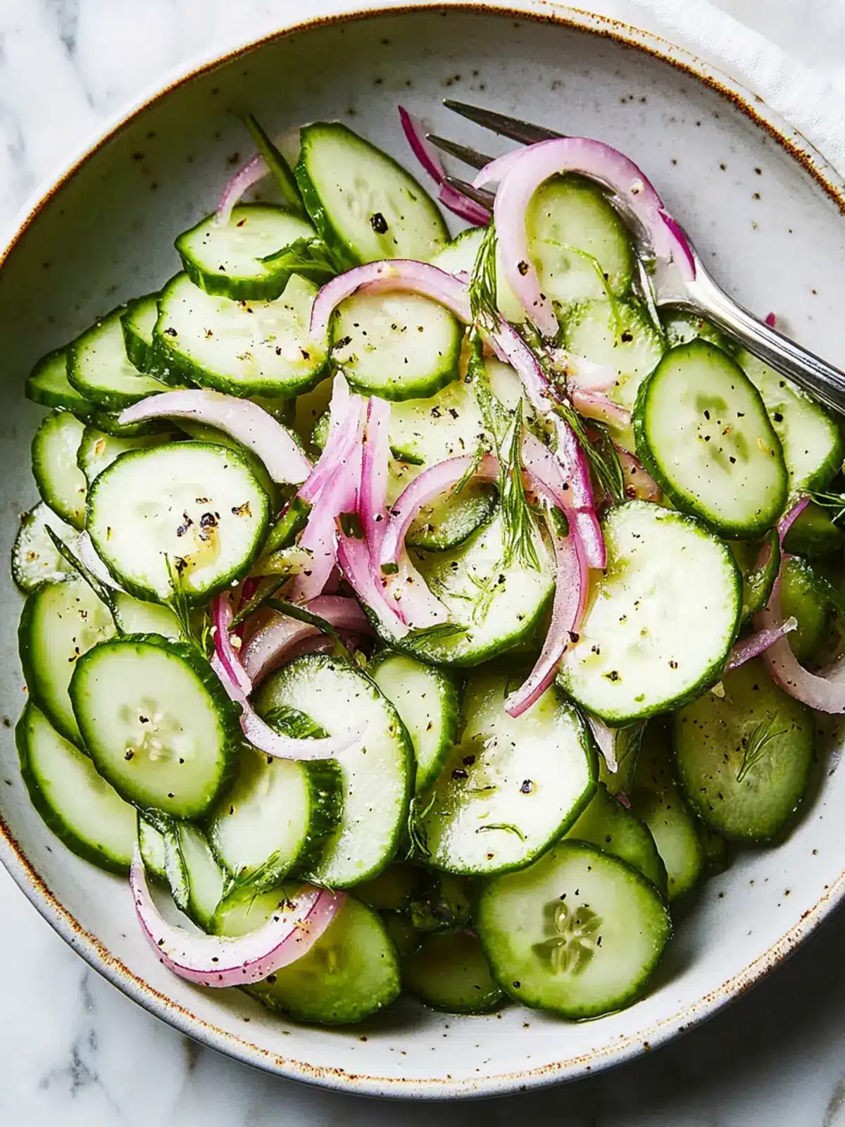Crisp Cucumber Salad: Refreshing and Easy Vegan Delight 3 Cucumber Salad
