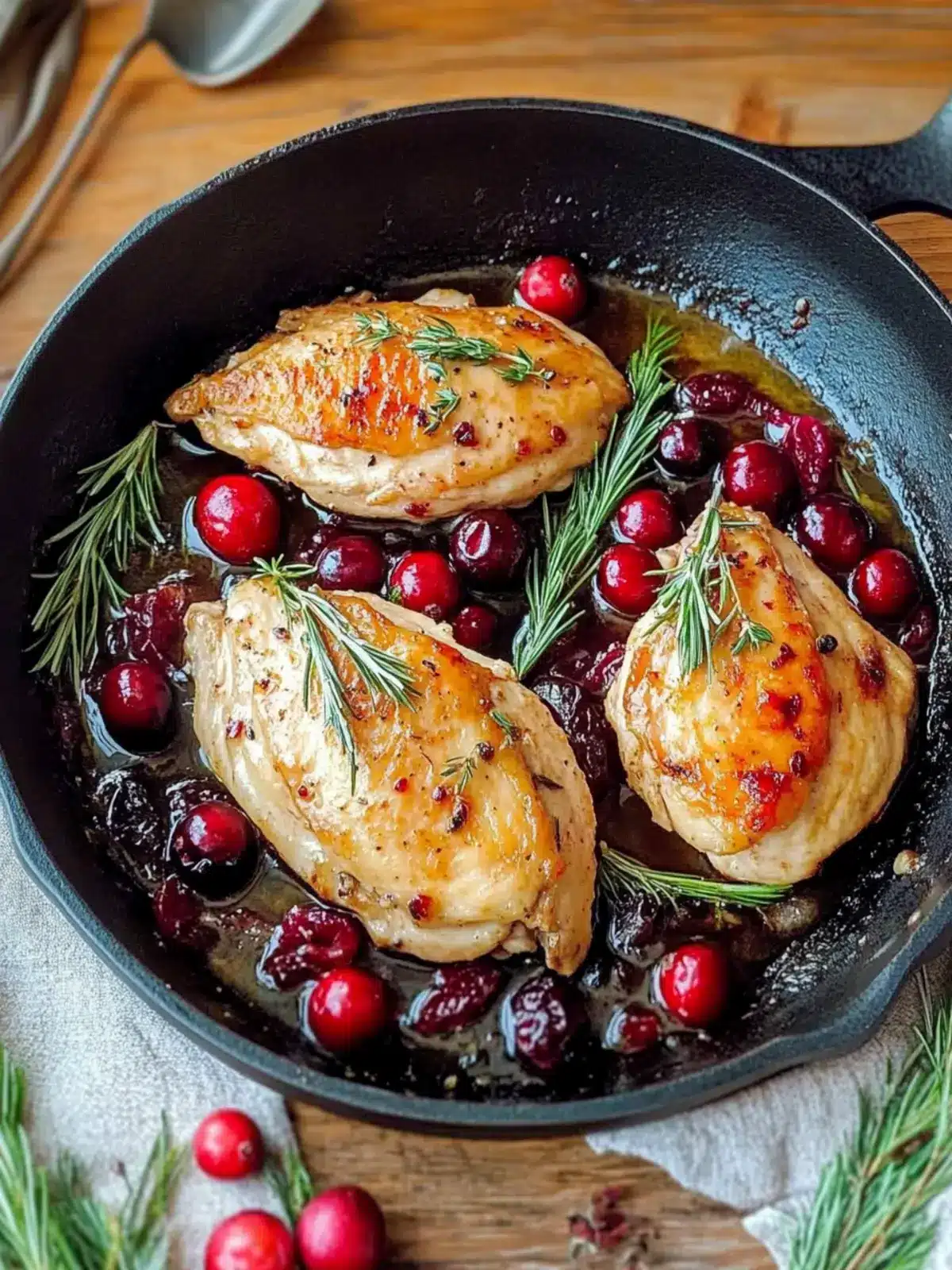 Skillet Cranberry Chicken: Perfect Christmas Dinner Idea 4 Skillet Cranberry Chicken-christmas dinner ideas