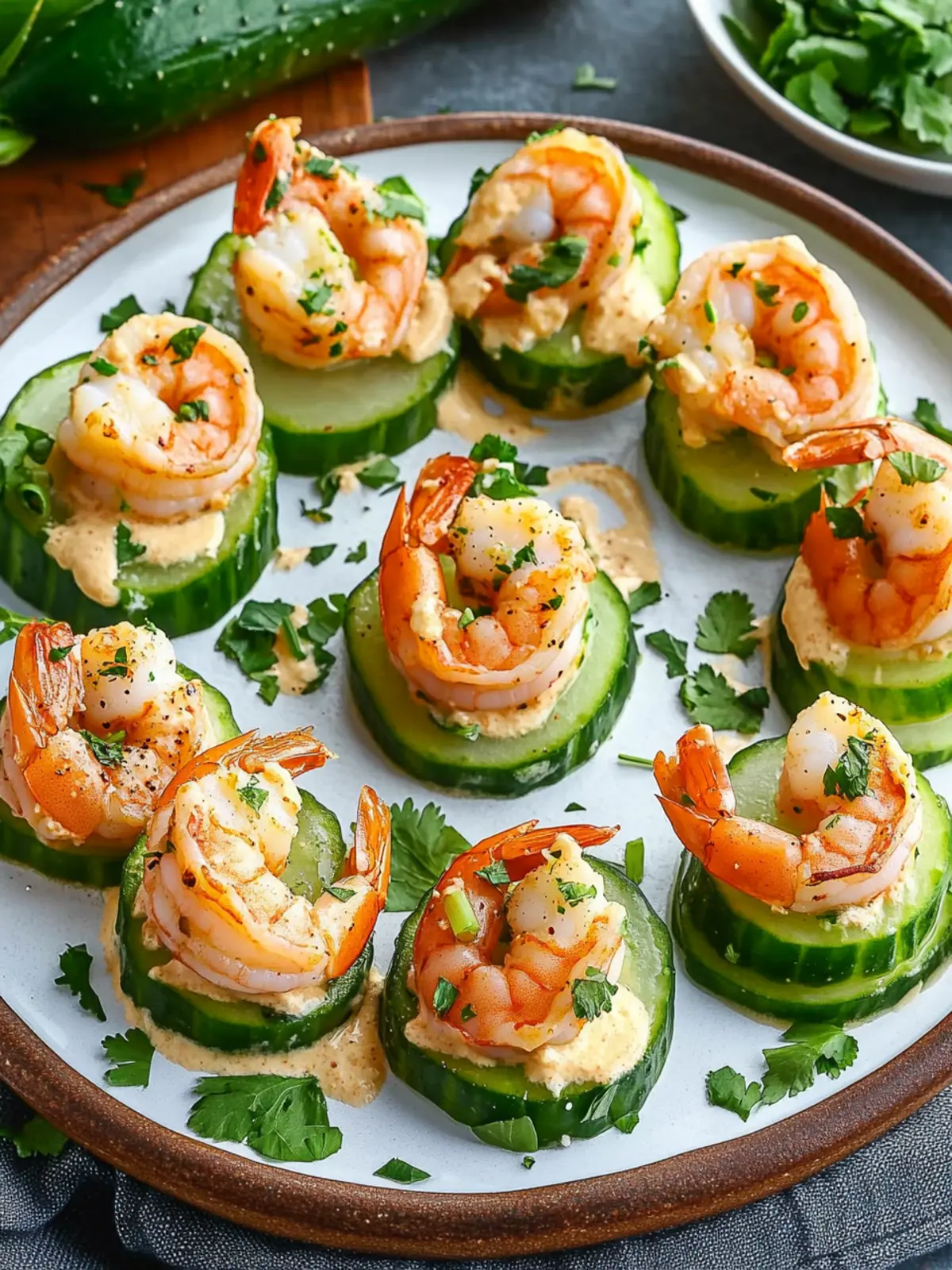 Shrimp Cucumber Bites