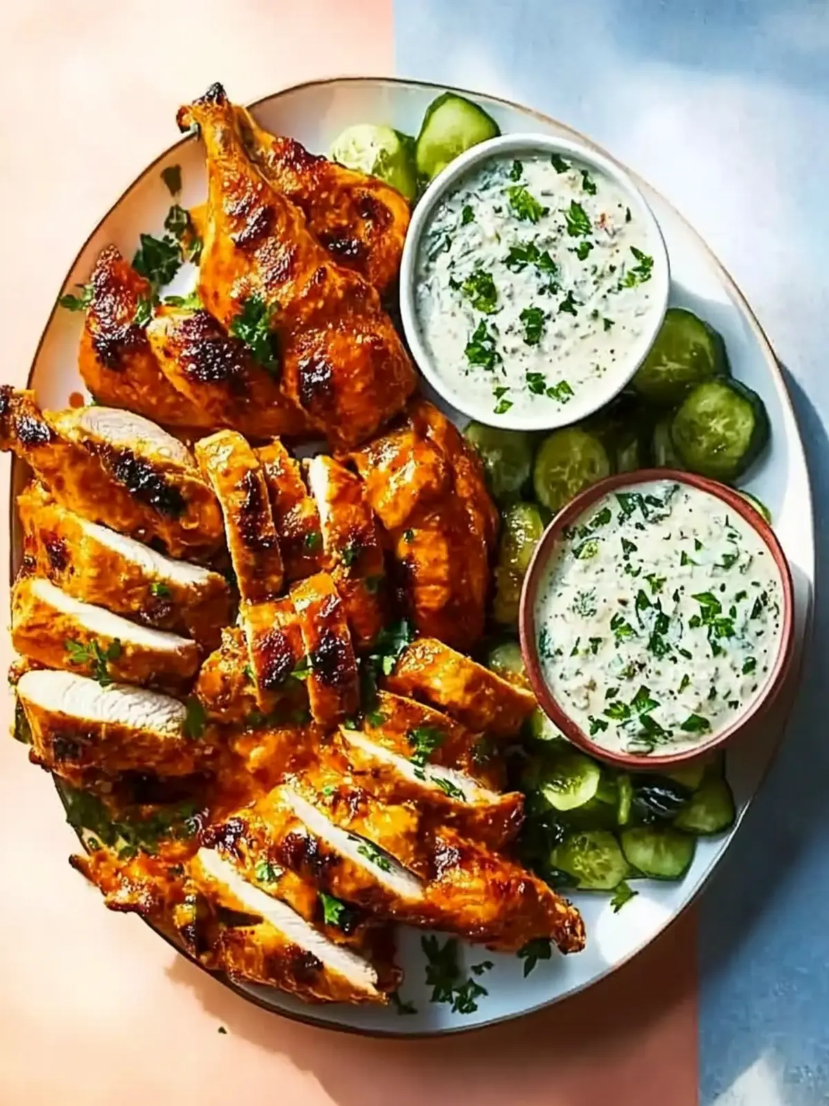 Savory Buffalo Chicken with Creamy Blue Cheese Slaw Delight 2 Buffalo chicken